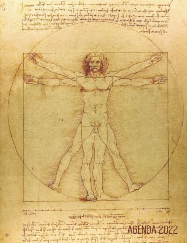 Hombre De Vitruvio Agenda Mensual 2022: Leonardo Da Vinci |