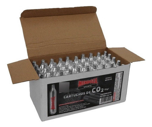 50pack Tanques Cartuchos Co2 Mendoza 12g Pistolas Y Rifles