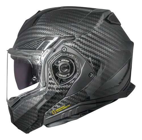 Casco para moto rebatible LS2 Advant escamoteável Advant X ff901 negro mate carbon talle S