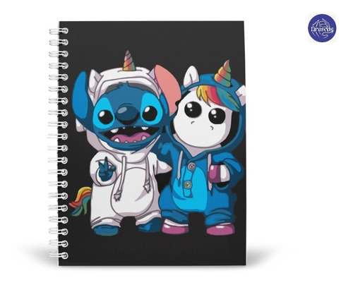 Stitch Película Libreta Cuaderno Profesional Pasta Dura Lp