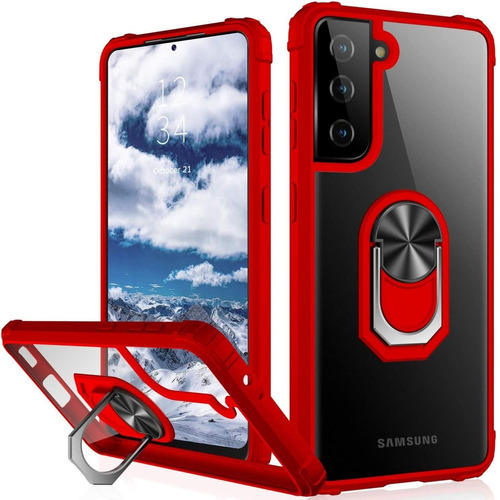 Funda Para Samsung Galaxy S21 Bordes Rojos