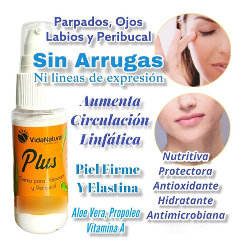 Crema Plus Elimina Arrugas Parpados Ojos Boca Ojeras Bolsas