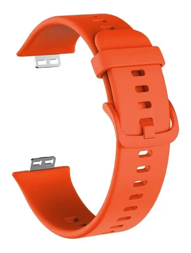 Correa Compatible Con Huawei Watch Fit Naranja