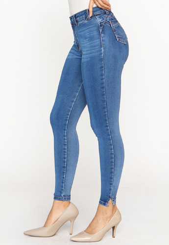 Jeans Viena Tiro Alto Tobillero Best West Jeans