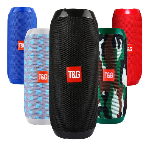 Parlante T&G t&g portátil con bluetooth waterproof azul 5V 