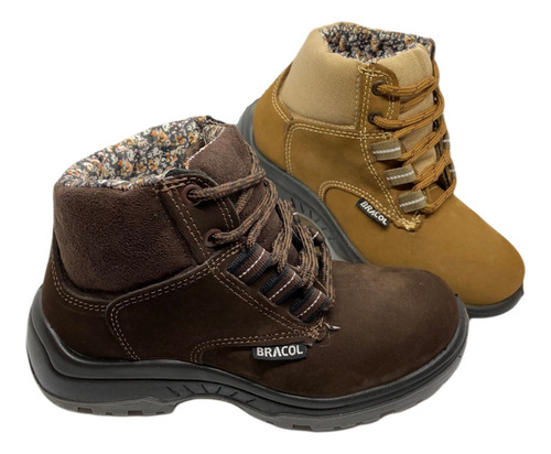 Botina Feminino Com Cadarço Marrom Bracol 4022bpfn Ca 27300 | Mercado Livre