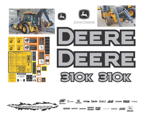 Juego De Calcas Para John Deere 310k