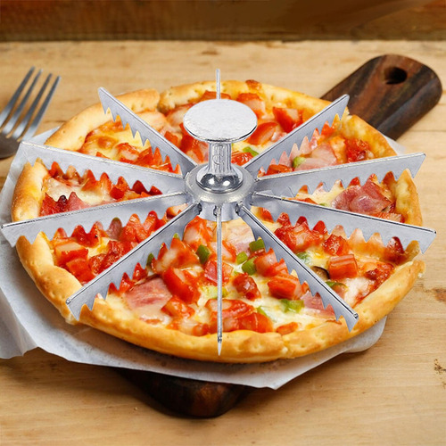 Divisor De Pastel De Pizza Con Asas, 10 Rebanadas