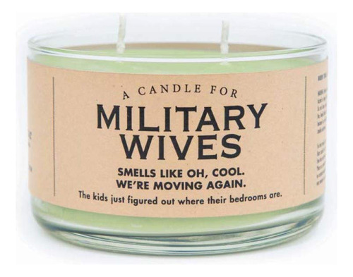 Whiskey River Soap Vela De Esposas Militares