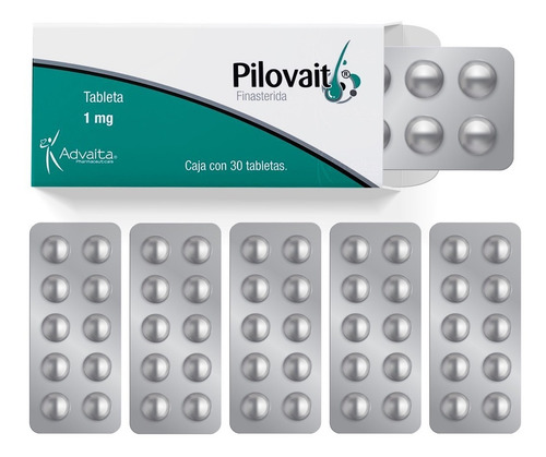 Pilovait Con 60 Tabletas Finasterida 1mg