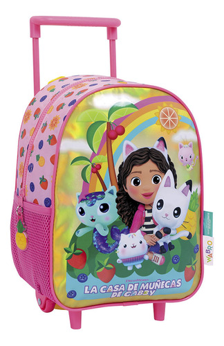 Gabby Dollhouse Mochila 12 Carro Rainbow Rosa