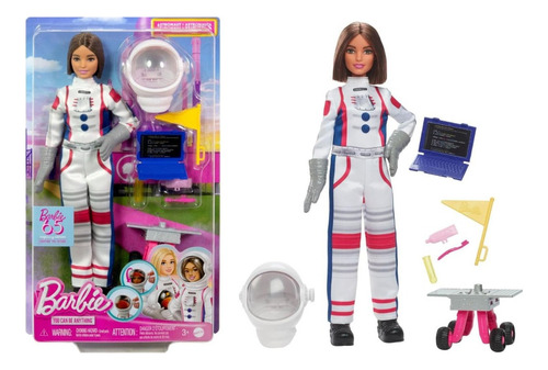 Barbie I Can Be Profissões Astronauta Morena - Mattel Hrg41