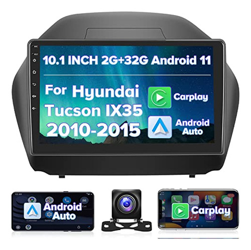 Para   Tucson Ix35 20102015 Radio, Carplay Android 11 E...