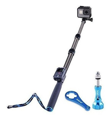 Selfie Stick Extensible De Fibra De Carbono Wifi Para Gopro 