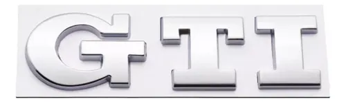 Emblema Cromado Sigla Gti Tapa Baúl Gol/ Golf/ Saveiro