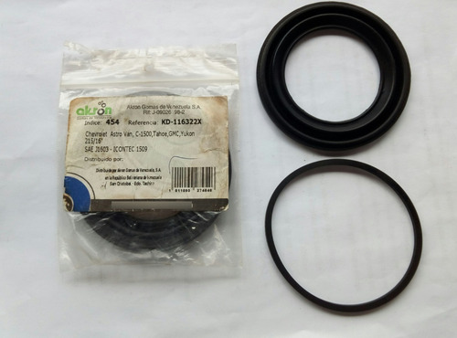 Imagen 4 de 4 de Kit Gomas Delant. Kaliper Astro Van, Cheyenne, C1500, Tahoe