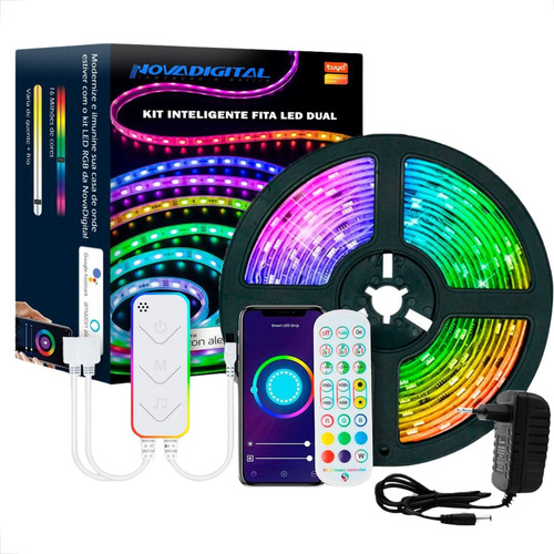 Kit Fita De Led Rgb Smart Wifi Inteligente 5m Alexa Google 