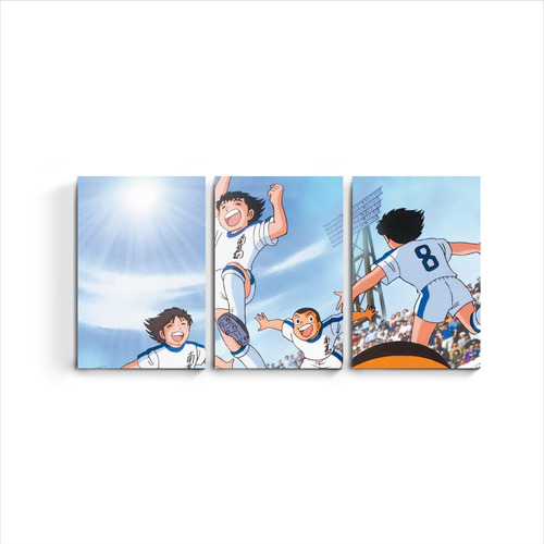 Cuadro Triptico Super Campeones Capitan Tsubasa Oliver Ñupi