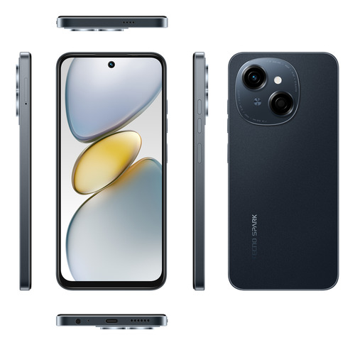 Celular Tecno Spark Go 1 Dual Sim De 3 Gb + 64 Gb, Negro