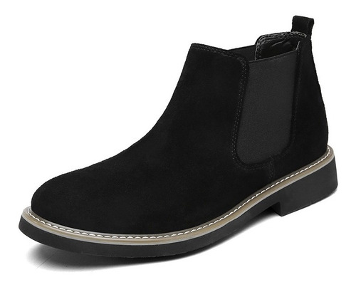 Hombres Zapatos Casual Cuero Senderismo Botas Chelsea