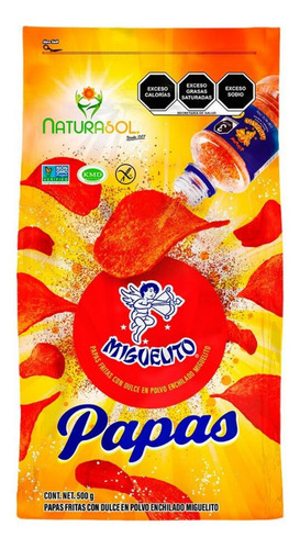 Papas Fritas Miguelito Con Dulce En Polvo Enchilado 500g