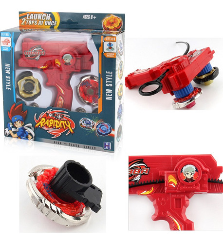 Kit De 2 Trompos Beyblade + 1 Lanzador