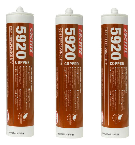 Formadores Juntas Caucho Silicona 5920 Copper X300ml Loctite