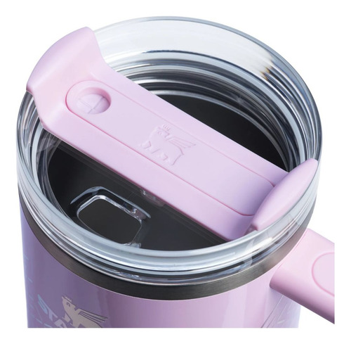 Termo Stanley Quencher Con Popote Pink Icicle Gloss 887ml Pink Icicle Gloss
