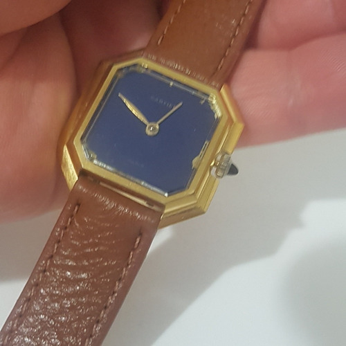 Relogio Cartier Acorda Antigo Do Vovo Todo Original Bonito