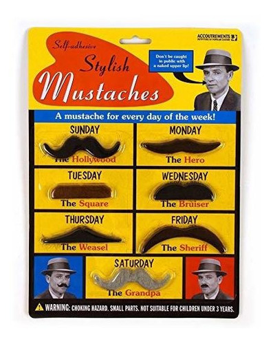 Archie Mcphee Estilo Bigotes, 7 Paquete