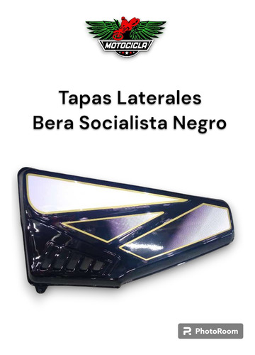 Tapas Laterales Moto Bera Socialista Negro