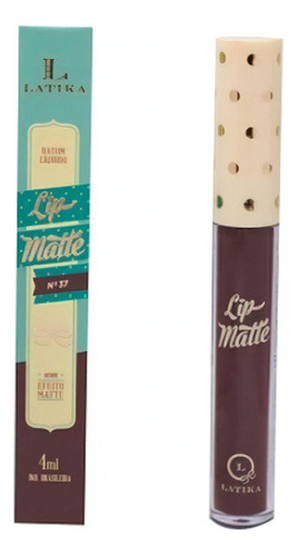 Batom Liquido Latika Lip Matte Nude Nº 37 Acabamento Mate