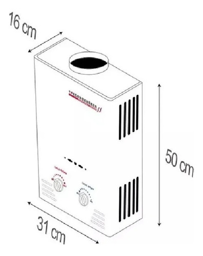 Calentador Instantaneo (boiler) Max 6 Lts Gas Lp 4406 Kruger