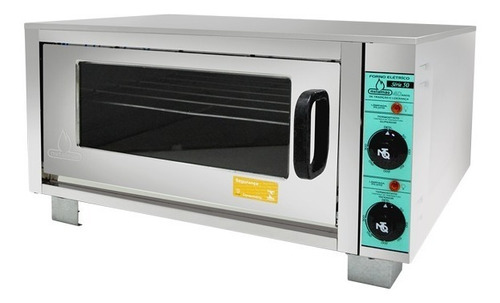 Forno Industrial Elétrico 1 Câmara 50x50 C/ Pedra Refratária