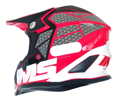 Capacete Motocross Ims Army Off Road Trilha Velocross Leve Cor Vermelho Tamanho do capacete 56