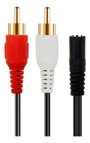 Cable Auxiliar 2 Rca Macho A 1 Estereo Hembra Bananas