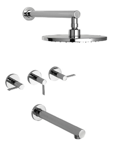 Griferia Ducha Embutir Baño Metali Piazza Guilty Lever 22506