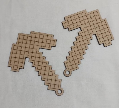 25 Picos Minecraft, Fibrofacil Corte Laser