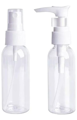 Pack De Botella + Atomizador Spray Transparentes