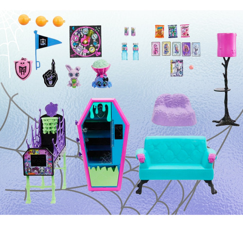 Mattel Monster High Student Lounge Playset Con Accesorios Student Lounge / Playset Con Accesorios (Usado)
