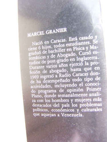 Marcel Granier Generacion Relevo Vs Estado Omnipoten Libro M