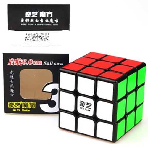 Cubo Rubik Qiyi Sail Fondo Negro 3x3x3 6.0