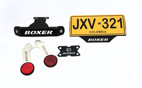 Kit Boxer Lujos Motos Bajaj Boxer Lujos Porta Placas Kit