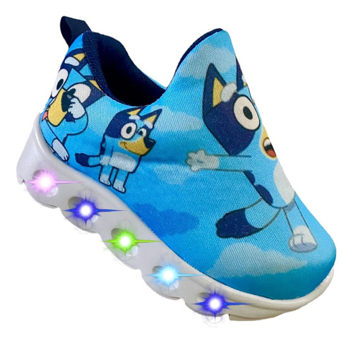 Tenis Con Luces Bluey Y Bingo