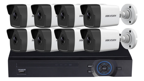 Imagen 1 de 7 de Kit Seguridad Nvr 32 Ch Full Hd + 8 Cámaras Ip 1080p 2mp