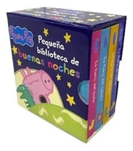 Libro Peppa Pig Pequeña Biblioteca De Buenas Noches Original, De Hasbro. Editorial Beascoa, Tapa Dura En Español, 2024