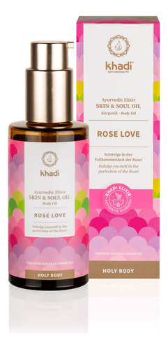 Khadi Rose Love Aceite Corporal De Elixir Ayurvedico Para La