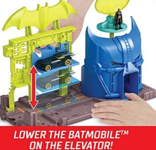 Hot Wheels Batman Garage Vehículo De Juguete Con Lanzador 4+