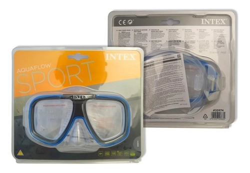 Imagen 2 de 4 de Mascara De Buceo Reef Rider Natación Intex