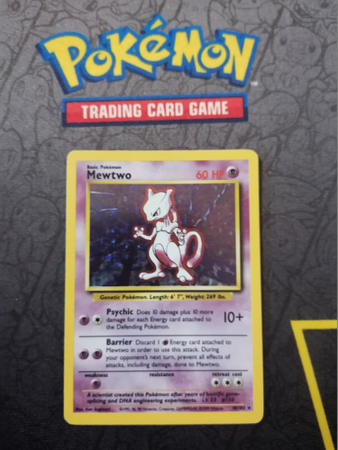 Mewtwo Base Set 101/102 Carta Pokemon Tcg